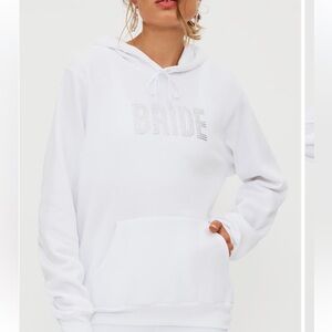 Beach Riot White Bride Rhinestone Hoodie 🆕